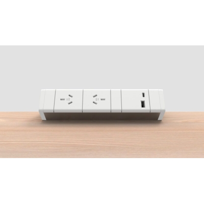 CMS Above Desk 2 GPO 2 USB A +C Module