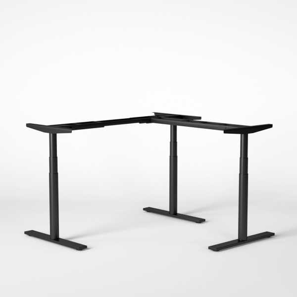 Jive Corner Standing Desk Frame - Black
