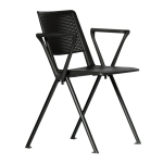 Rumi Training Chair With Arms Black