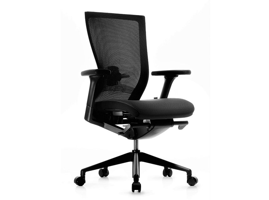 FURSYS SIDIZ T50 Black Frame Home Office Desk Chair