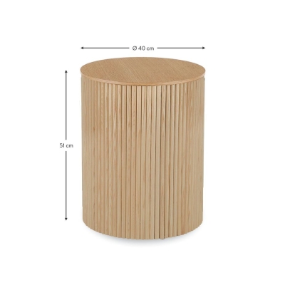 Ridge-Side-1 Ridge Wooden Round Side Table