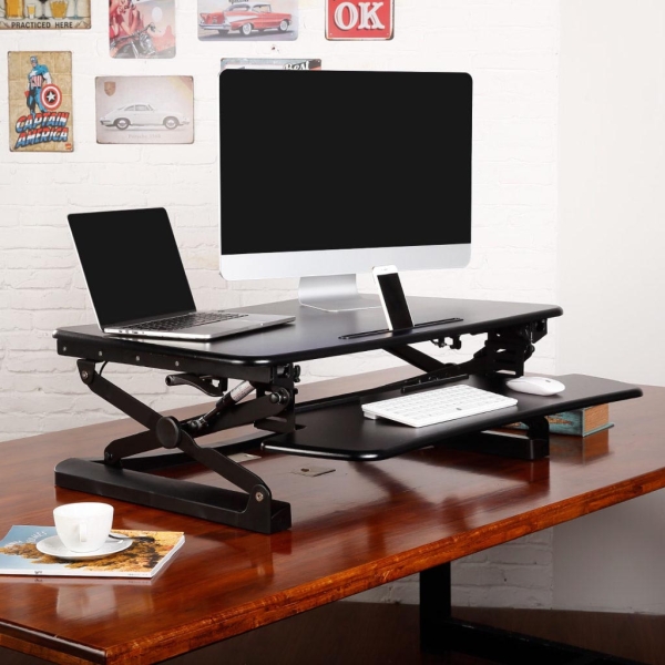 Elevate Ergonomics Desk Riser Height Adjustable Sit Stand